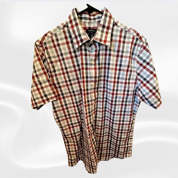 Van Heusen Men's Plaid Dress Shirt - Size Medium, Business Casual- LIKE NEW! - Picture 1 of 4